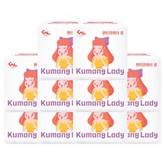 Kumang 女士一字型衛生襯墊, 長, 18入, 10包