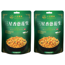 八豆聯軍 三星香蔥花生 黃金比例製作 北港芝麻油, 2包, 100g