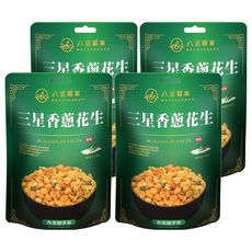 八豆聯軍 三星香蔥花生 黃金比例製作 北港芝麻油, 4包, 100g
