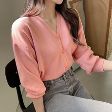 MYSEASON Okijin 女款令人心動V領基本款針織外套