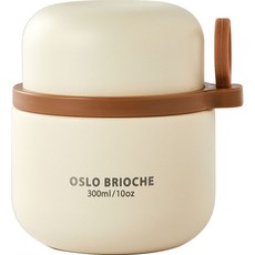 OSLO Brioche食物罐保溫便當盒, 象牙白, 300ml, 1個