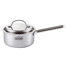 HANIL STAINLESS STEEL Adelia感應爐五層單柄湯鍋, 單色, 16cm, 1個