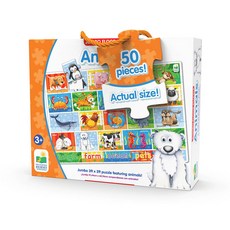 THE LEARNING JOURNEY 巨型動物拼圖, 50 件, 50件, 混色