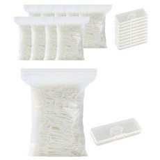 대용량 일회용 스마트 치실 화이트 G7199 + 케이스 7.6 x 2.3 cm, 10세트, 200개입