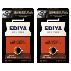 이디야 아메리카노 마일드 원두커피스틱, 1g, 130개입, 2개 1g, 130개입, 2개