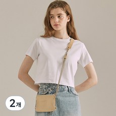 BASIC HOUSE 女款 16支棉 圓領 短版 短袖 T恤 LATS0202