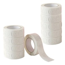 Kumal 超強力圓形點狀雙面膠帶捲 1.2cm 100入, 透明, 10個