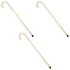 MAME 원목 효도지팡이, 라이트브라운, 3개