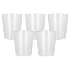 리빙메이트 PC 안깨지는 물컵 190ml, 투명, 5개