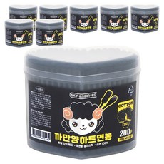 스킨엔진 까만양하트 면봉, 200개입, 8개