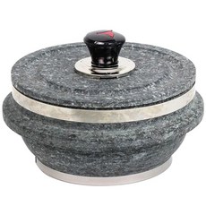 Spirituality 韓式傳統炊飯石鍋+鍋蓋組 3-4人用, 200*100mm, 混色