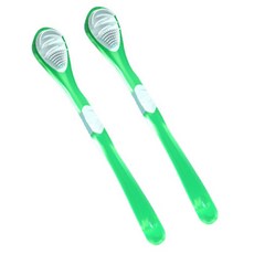 Good Flap雙面刷型舌苔清潔器 綠色, 2個, 100克