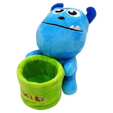 MONSTERS INC. 怪獸電力公司 毛怪毛絨置物桶 17.5 x 11 x 12.5cm, 藍色 + 綠色, 1個