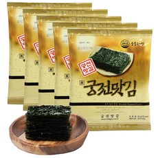 [宮殿味海苔] 火烤風味傳統調味全張鐵板直火燒烤海苔, 5個