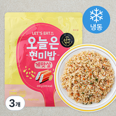 다신 오늘은 현미밥 게맛살 (냉동), 200g, 3개
