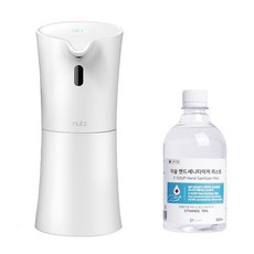 너츠 자동분사 손소독기 500ml + 소독액 500ml 세트, NS-01