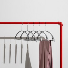 MAWA 防滑圓形衣架 裙架 Economic 42U, 銀色, 10個