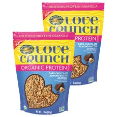 네이쳐스패스 러브크런치 다크초코 아몬드버터 프로틴, 312g, 2개