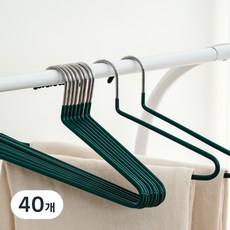 제이밀 슬림 바지 걸이, 그린, 40개