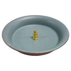 仿古盤線香插, 湖藍色