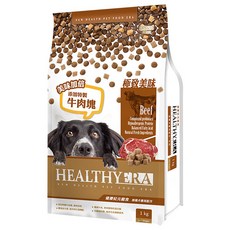 福壽實業 HEALTHYERA 健康紀元 挑嘴犬專用配方乾飼料 1歲以上成犬, 牛肉, 1kg, 1袋