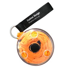 원이네 롤업 트래블 휴대용 에코백, 오렌지, 1개