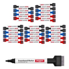 PENMAX Jumbo橡皮擦 白色白板筆 3色組, 黑色+藍色+紅色, 5組