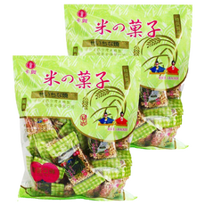 卡賀 米之菓子 海苔黑芝麻米果 精美小包分裝, 200g, 2袋