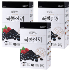 블랙푸드 곡물한끼 선식, 300g, 3개