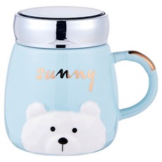 路易與塔普費爾 可愛小熊陶瓷杯, 藍色, 1個