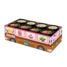 Pororo 巴士造型年糕組合 奶油味 4入+炸醬味 110g 4入, 1組