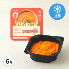 쿡생 렌지큐 저당 로제떡볶이 (냉동), 300g, 6개