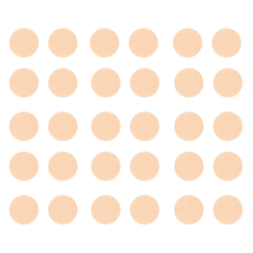 男性圓形胸貼 膚色, 40個