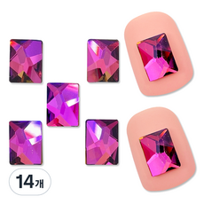 SWAROVSKI 施華洛世奇 美甲水鑽 8 x 6 mm 2520, 彩虹VM, 14個