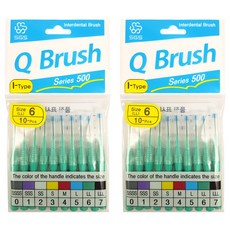 Kubrush 標準齒間牙刷 No. 6 LL, 10入, 2個