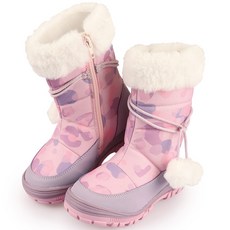紙飛機兒童女童冬季軟墊靴兒童皮草冬季鞋童童鞋