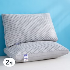 Hawaii Sleep 蓬鬆柔軟飯店級頸椎枕, 2個, 灰色