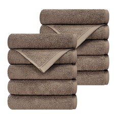 Songwol 松月 Natural Cozy 飯店毛巾 150g 30支棉紗, 深棕色, 10個