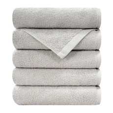 Songwol 松月 飯店用 Noblesse 洗臉毛巾 150g 棉紗, 淺灰色, 5個