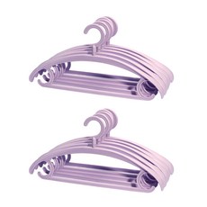 Wonmoa 防肩角衣架, 紫色, 10個