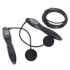 아이워너 2 in 1 디지털 줄넘기, 블랙, 1개