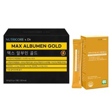 뉴트리코어 맥스 알부민 골드 10회분 330g + 유기농 NFC 레몬생강즙 14포 280g, 1세트