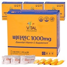 바이탈프로그램 비타민C 1000mg, 200정, 4개