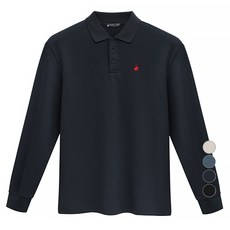 비버리힐스폴로클럽 남성용 슬림 베이직 PK카라 긴팔 티셔츠