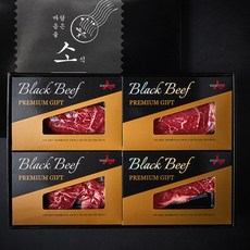 푸드장 미국산 블랙비프 소고기 우마카세 선물세트 800g (냉장), 1세트