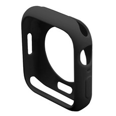 LuA lovel Apple Watch 兼容 馬卡龍糖果色防撞保護殼, 黑色