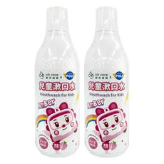 oh care 歐克威爾 兒童漱口水 Poli波力 草莓, 350ml, 2瓶