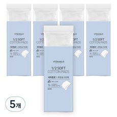 비타할로 1/2 폭신 화장솜, 100매입, 5개