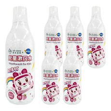 oh care 歐克威爾 兒童漱口水 Poli波力 草莓, 350ml, 6瓶
