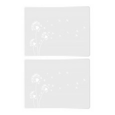 GOOUT SPRINGHILL 春山 琉璃觀火爐配件, 蒲公英玻璃片 Set 2個, 透明, 1組